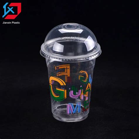 Customized Plastic Reusable Cups With Lid With Logo Custom Logo Printed