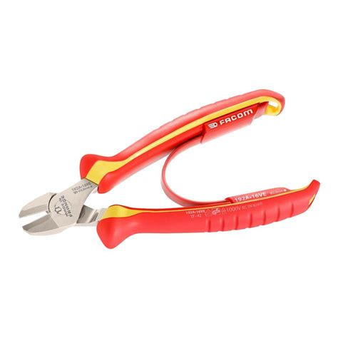 Facom 192axve Insulated High Power Diagonal Side Cutter Comfort Grip