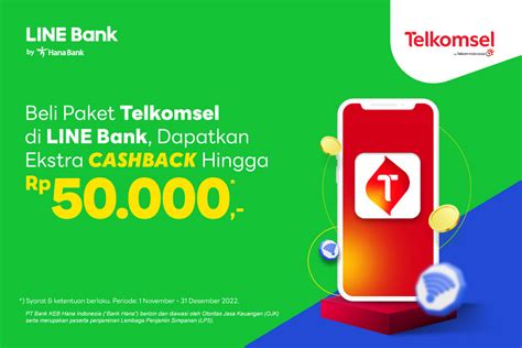 Promo Paket Data Telkomsel Line Bank