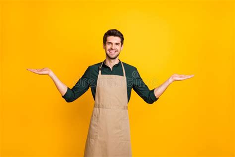 Photo Of Cheerful Positive Attractive Kind Friendly Coffee Maker