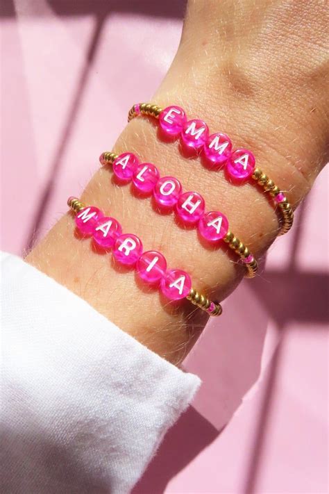 Pulseras Personalizadas Con Cuentas De Letras Pulsera Miyuki Etsy Diy