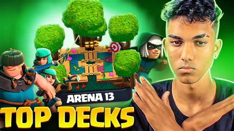 Top Melhores Decks Para Arena 13 No Clash Royale Youtube