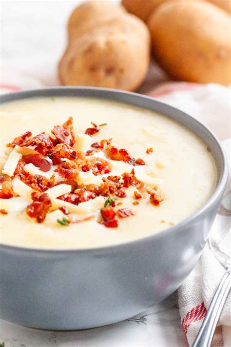 Cheesy Potato Soup A Creamy Crockpot Potato Soup Recipe