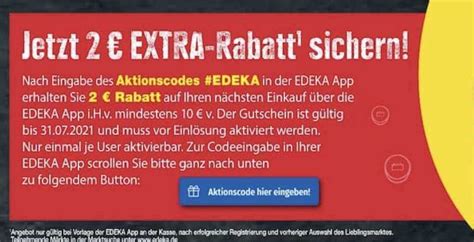 Gratis Extra Rabatt Bei Edeka S D Bayern Mit Der Edeka Genuss App