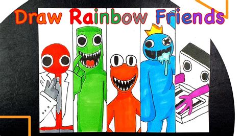 Rainbow Friends Drawing And Coloring Youtube