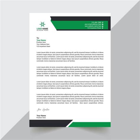 Modern Letterhead Design 17777243 Vector Art at Vecteezy