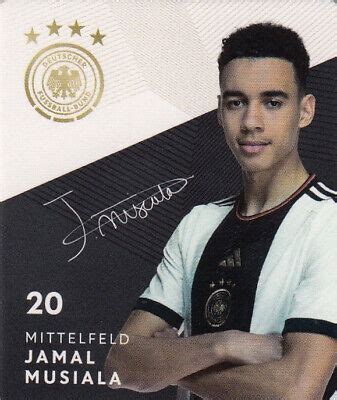 Rewe DFB Sammelkarten Fußball WM 2022 Qatar Nr 20 Jamal Musiala Bild