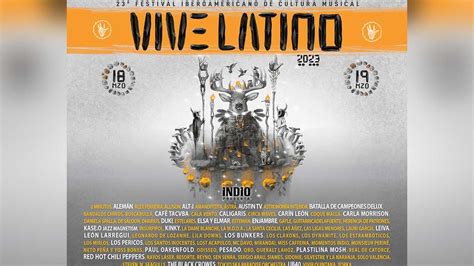 Vive Latino 2023 Red Hot Chili Peppers Y Café Tacvba Encabezan El