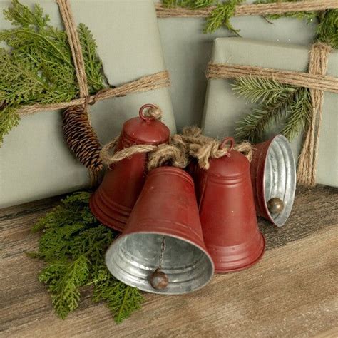 Hanging Red Jingle Bell Set Christmas Spirit Hanging Bell Holiday Red