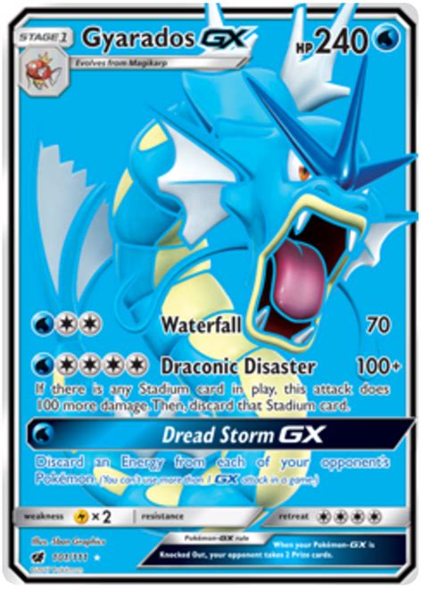 Gyarados Gx Crimson Invasion 101 Pokemon Card