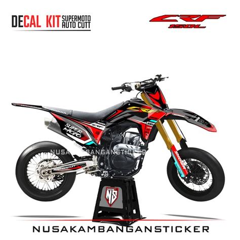 Jual Decal Kit Sticker Honda Crf L Grafis Supermoto Crf Merah Ns