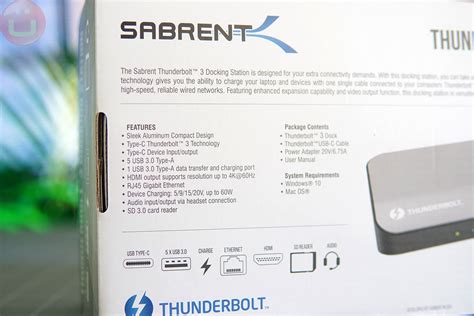 Sabrent Thunderbolt 3 DS-TH3C Docking Station Review | Ubergizmo