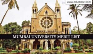 Mumbai University Admissions Merit List Out Edumarz