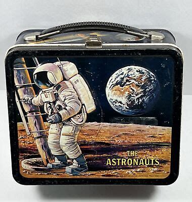 Vintage The Astronauts Lunch Box Aladdin Industries Metal Moon