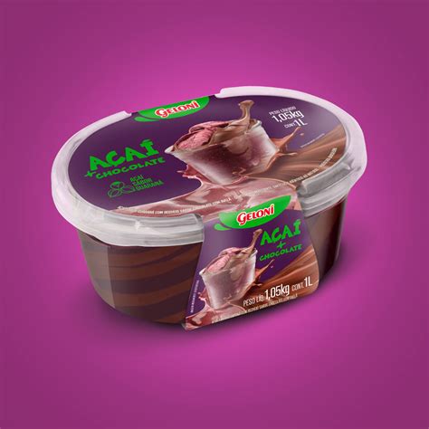 Açaí Trufado Chocolate 1 litro Geloni Sorvetes