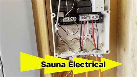 Sauna Electrical Installation for Huum Heater and Lighting - YouTube