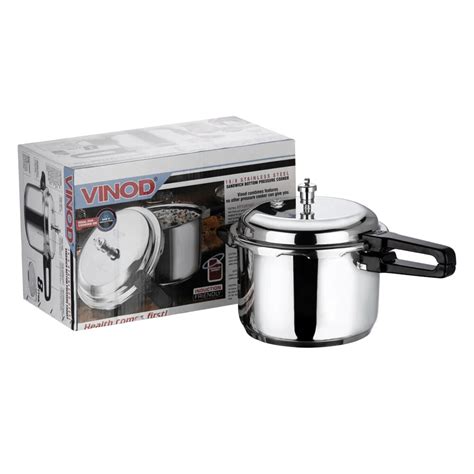 Vinod Stainless Steel Outer Lid Pressure Cooker - 5 Litre - Global ...