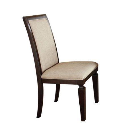 Acme Agatha Side Chair Espresso Linen Set Of Walmart