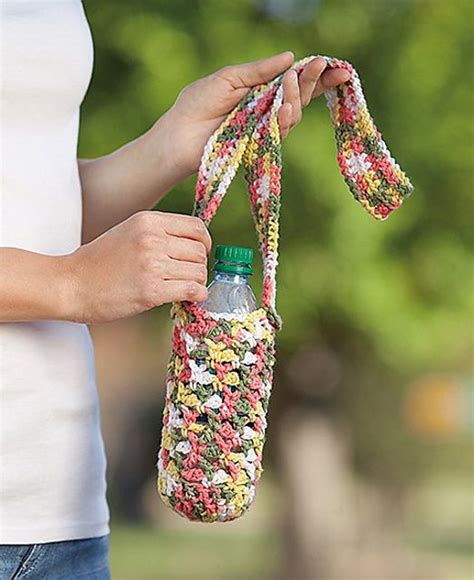 Bottle Carrier Pattern By Cathy Hardy Crochet With Cotton Yarn