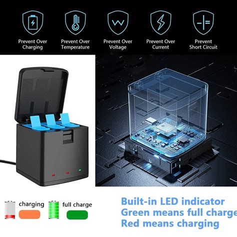 Telesin Charger Baterai Slot For Gopro Hero Gp Bcg