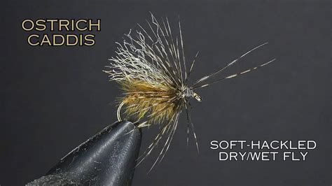 Ostrich Caddis Soft Hackled Dry Wet Fly Youtube