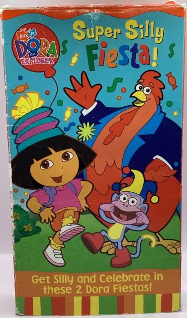 Dora The Explorer Super Silly Fiesta Vhs Tape Picclick Uk