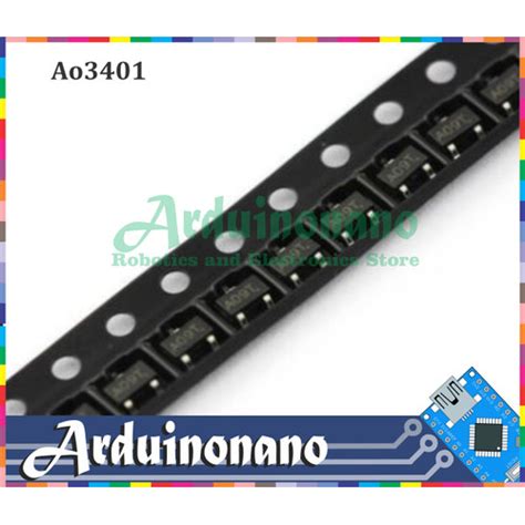 Jual AO3401 3401 A19T 30V P Channel MOSFET AO3401A SOT 23 Kota