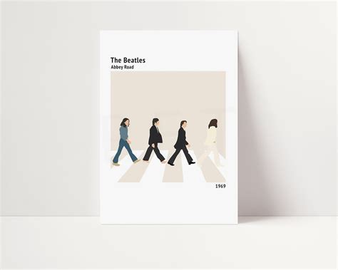 The Beatles Abbey Road Art Album Cover Poster A3 / A4 / Music - Etsy