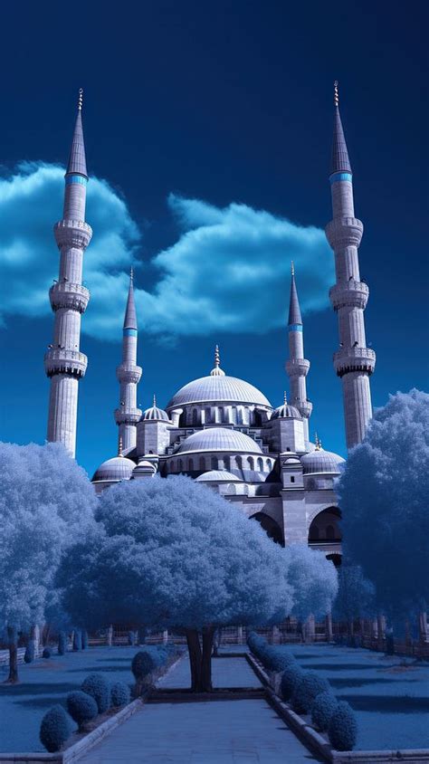 High contrast Blue Mosque architecture | Premium Photo - rawpixel