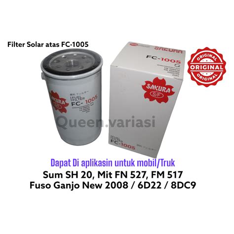 Jual FILTER SOLAR ATAS FUSO GANJO FC 1005 Shopee Indonesia