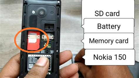 How To Insert Sd Card Memory Card And Simcard Battery In Nokia