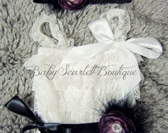 Hot Pink Baby Girl Lace Ruffle By BabyScarlettBoutique On Etsy