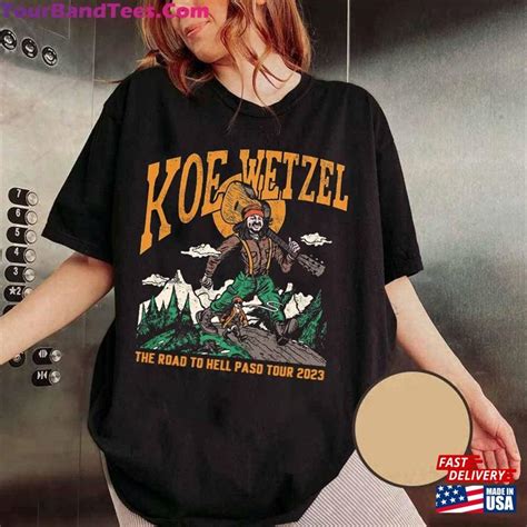 Comfor Color Koe The Road To Hell Paso Tour Funny Shirt Country