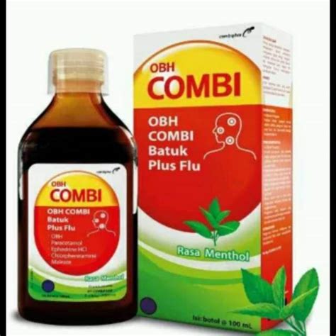 Obh Combi Batuk Plus Flu 100ml Dan 60ml Rasa Menthol Obh Hitam Obat