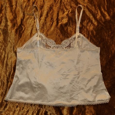 Adonna Tops Vintage Ivory Lace Trim Camisole Poshmark