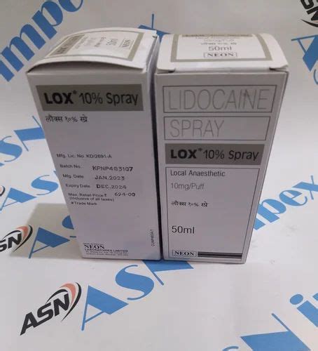 Lidocaine 10 Spray 50ml At Rs 550 Bottle In Nagpur ID 2851515486833