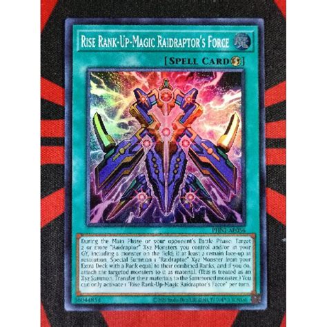 Yugioh Konami Phni Ae056 Rise Rank Up Magic Raidraptors Force Super