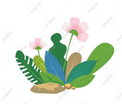 Ilustración Vectorial De Flores Y Plantas Png Elemento De Vector Flores Ilustración Botánica