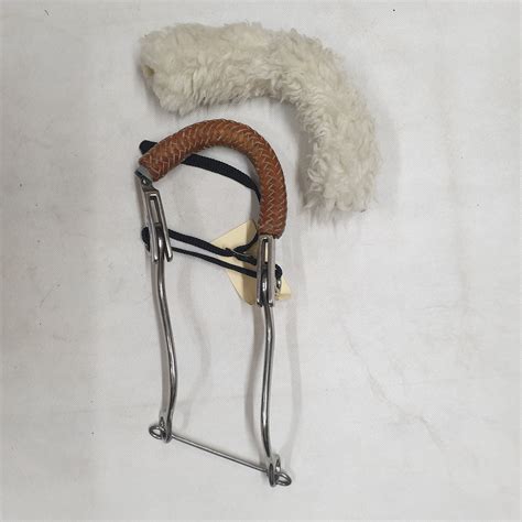 Weaver Leather Hackamore Bit With Braided Leather Noseband Extra