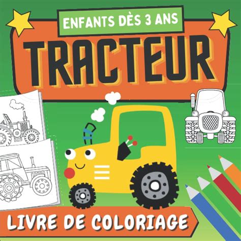 Buy Tracteur Livre de Coloriage Enfants Dès 3 Ans Magnifiques Dessins