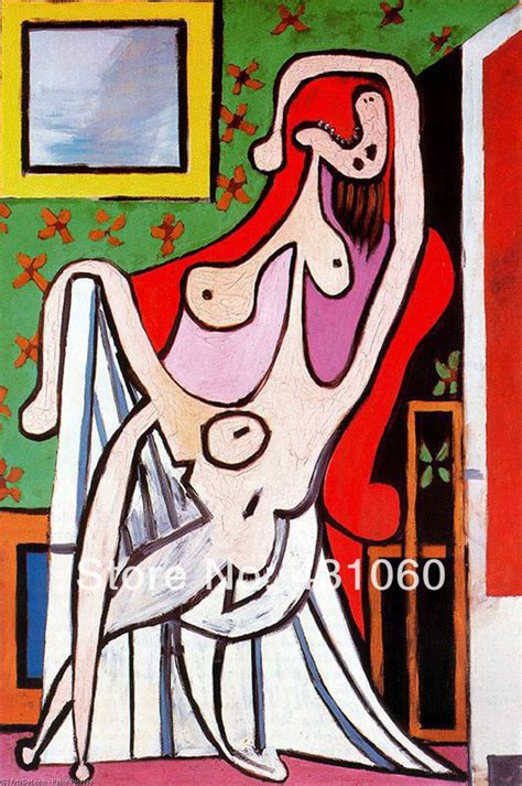 Artwork Replica Large Nude In Red Armchair 1929 By Pablo Picasso