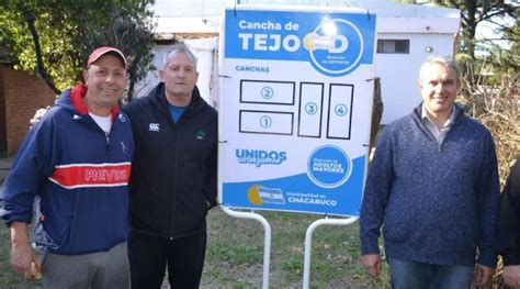 Golía reinauguró las canchas de tejo puestas en valor en el CEF N20 de