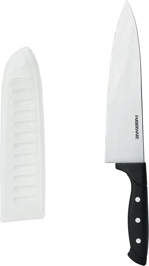 Farberware Wave Edge Chef Knife With Sheath 8 Inch