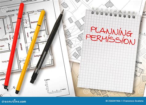 Planning Permission Concept With Imaginary General Urban Plan