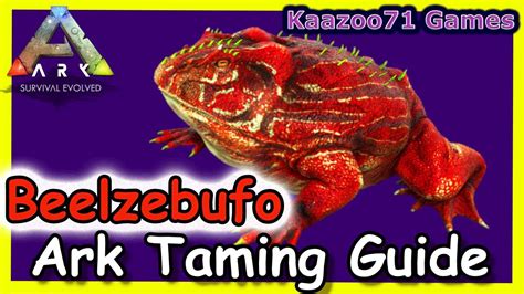 How To Tame A Beelzebufo In Ark Youtube