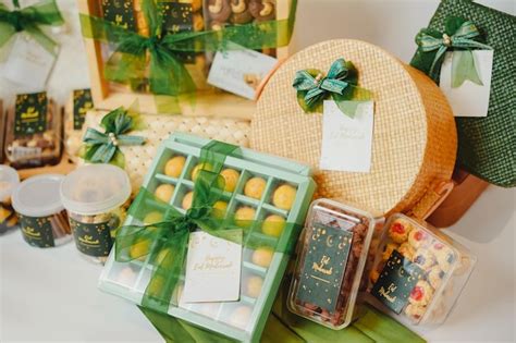 Premium Photo | Ramadhan gift Hampers moslem theme for celebrete the ...