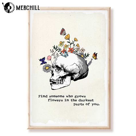 Zach Bryan Poster Find Someone Who Grows Flowers In The Darkest Parts