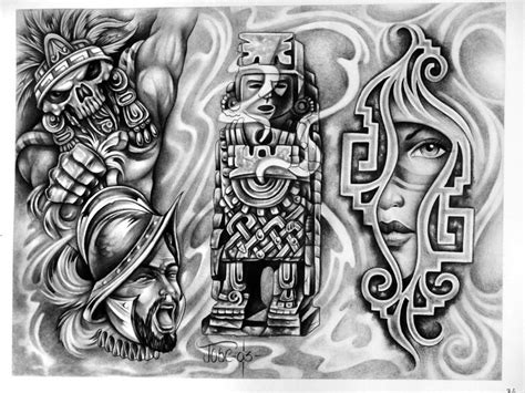 Chicano Aztec Tattoos Printable Calendars At A Glance