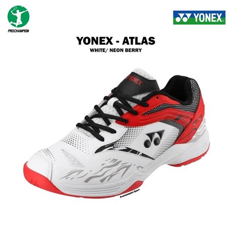 Jual Sepatu Badminton Shoes Yonex Atlas White Neon Berry Shopee Indonesia