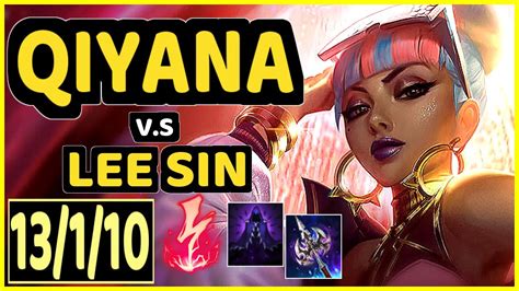 KIREI QIYANA Vs LEE SIN 13 1 10 KDA JUNGLE GAMEPLAY EUW Ranked